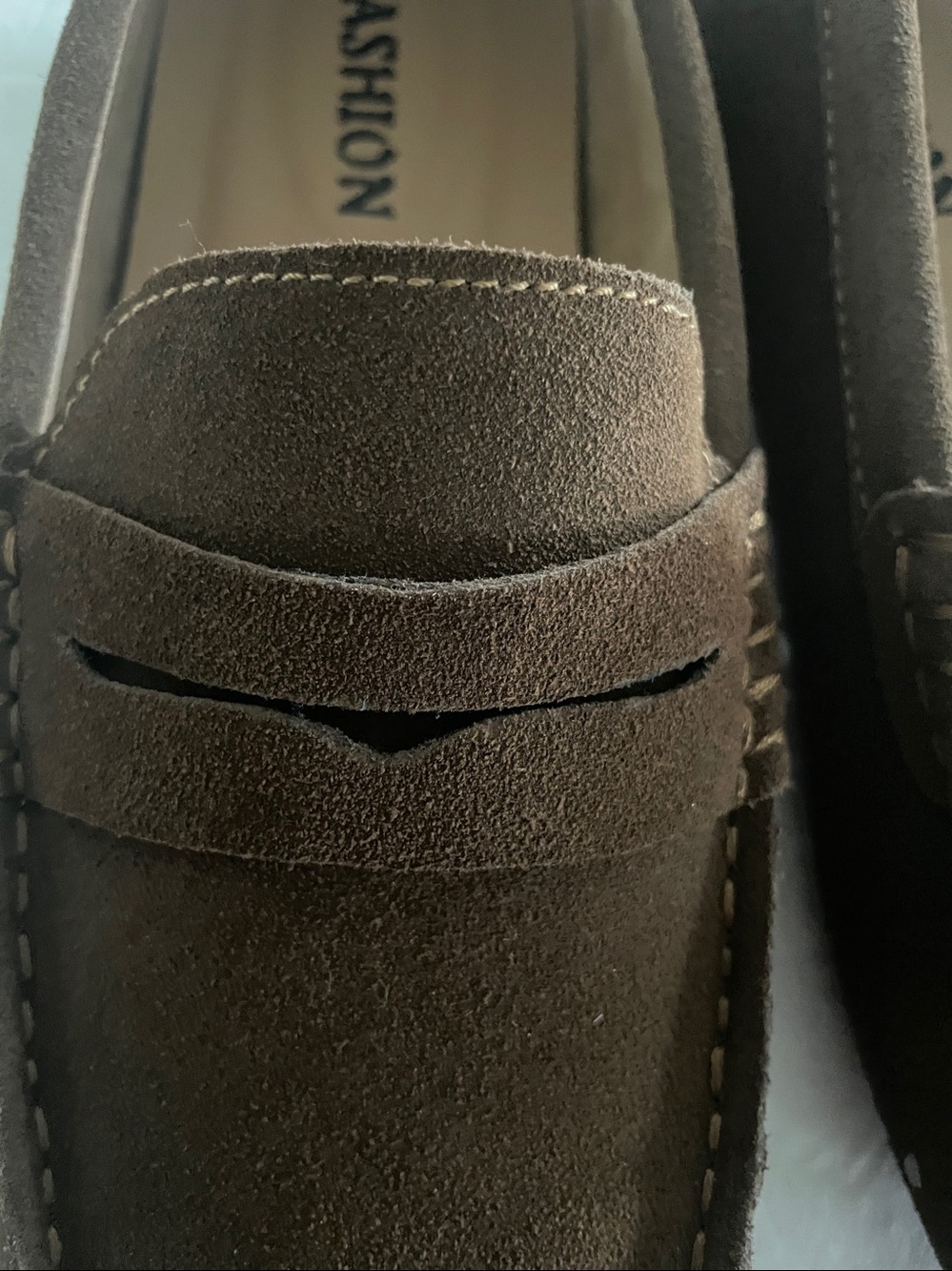Brown Suede like Penny moccasin Loafers in size 9 - Picture 4 of 7